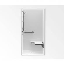 Aquatic AC003470-X2LBSL-WH - 1363BFC2P Alcove Shower