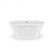 Aquatic AC003100-FC-TO-WH - Cyrus 6042CF AFR Freestanding Bathtub