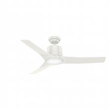 Casablanca Fan Company 51750 - Casablanca 52 inch Piston Fresh White Damp Rated Ceiling Fan with LED Light Kit and Handheld Remote