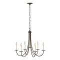 Hubbardton Forge, Simple Sweep 6 Arm Chandelier, CHANDELIER LIGHT