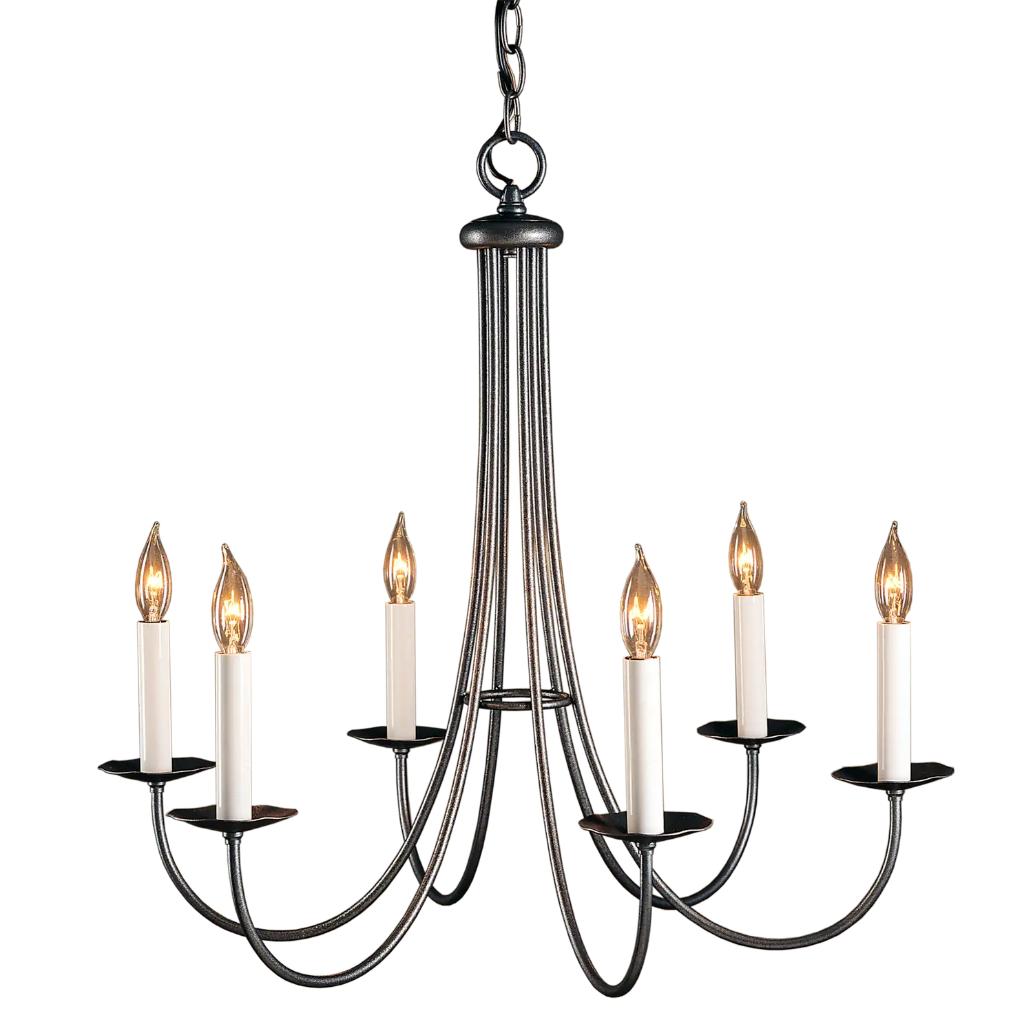 Hubbardton Forge, Simple Sweep 6 Arm Chandelier, CHANDELIER LIGHT