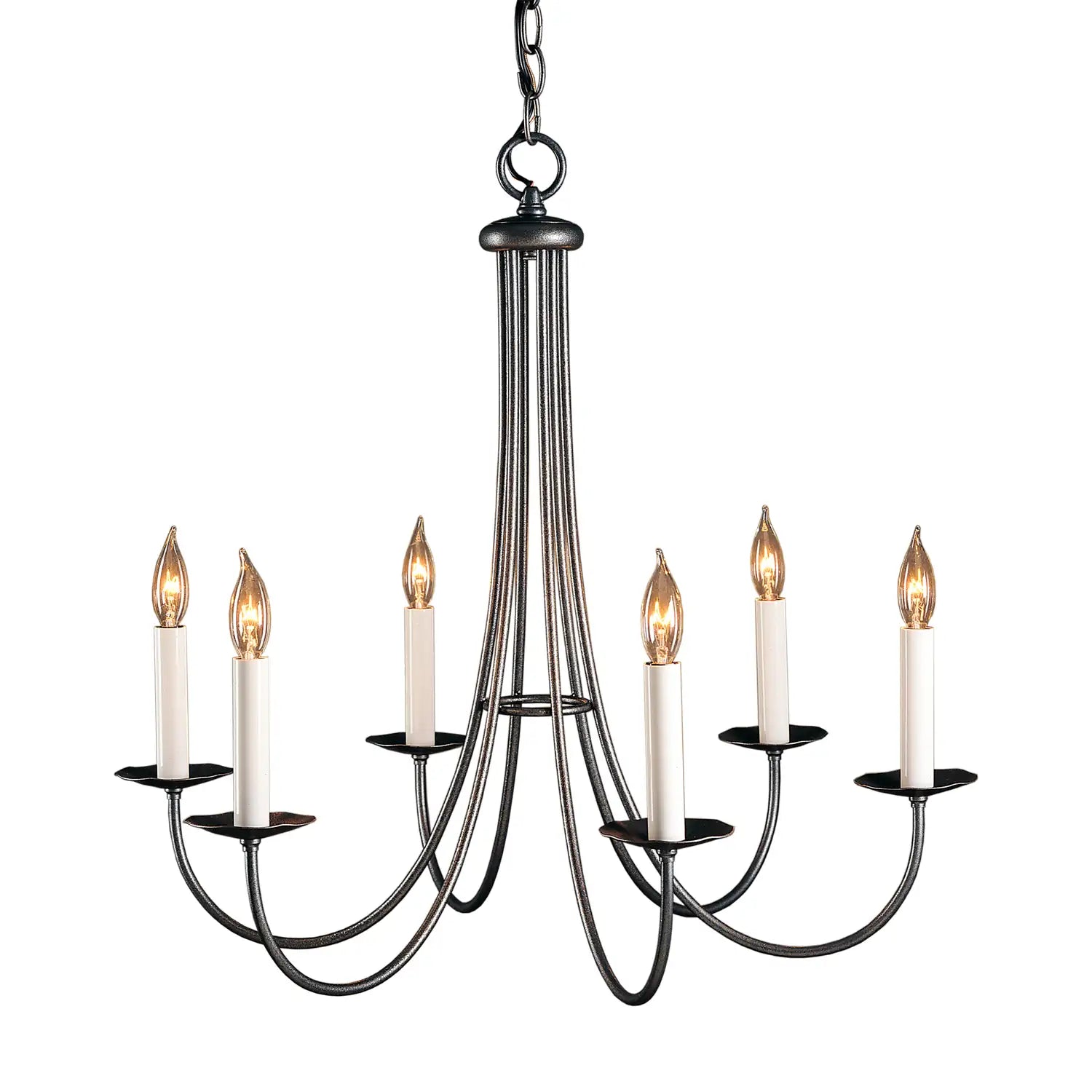 Hubbardton Forge, Simple Sweep 6 Arm Chandelier, CHANDELIER LIGHT