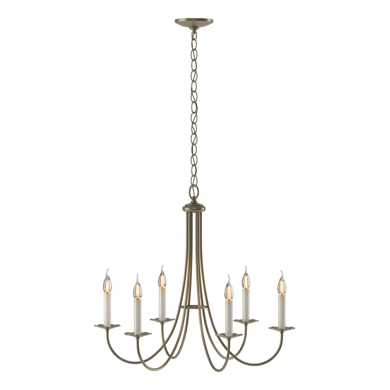 Hubbardton Forge, Simple Sweep 6 Arm Chandelier, CHANDELIER LIGHT