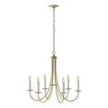 Hubbardton Forge, Simple Sweep 6 Arm Chandelier, CHANDELIER LIGHT