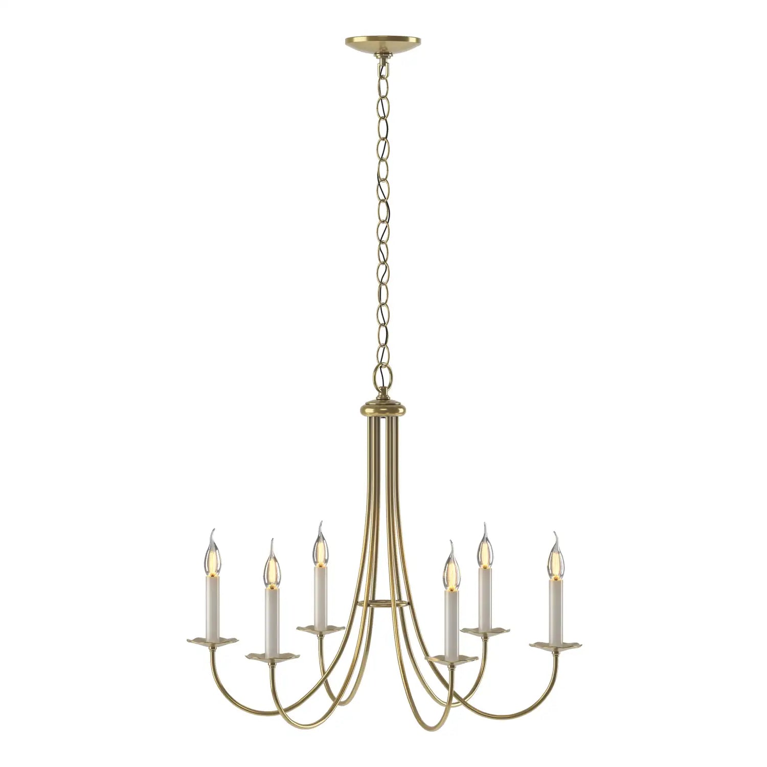 Hubbardton Forge, Simple Sweep 6 Arm Chandelier, CHANDELIER LIGHT
