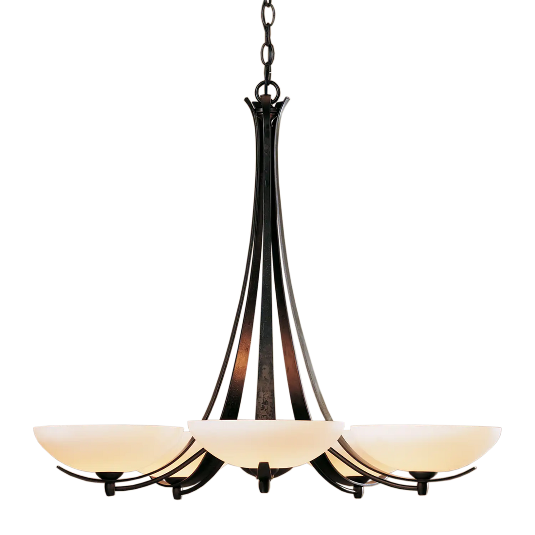 HUBBARDTON FORGE, AEGIS 5 ARM CHANDELIER, CHANDELIER LIGHT