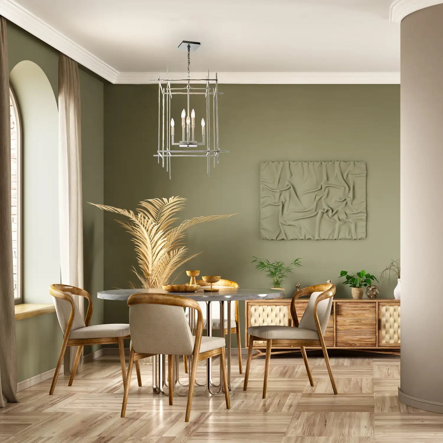 Hubbardton Forge, Tura Chandelier, CHANDELIER LIGHT