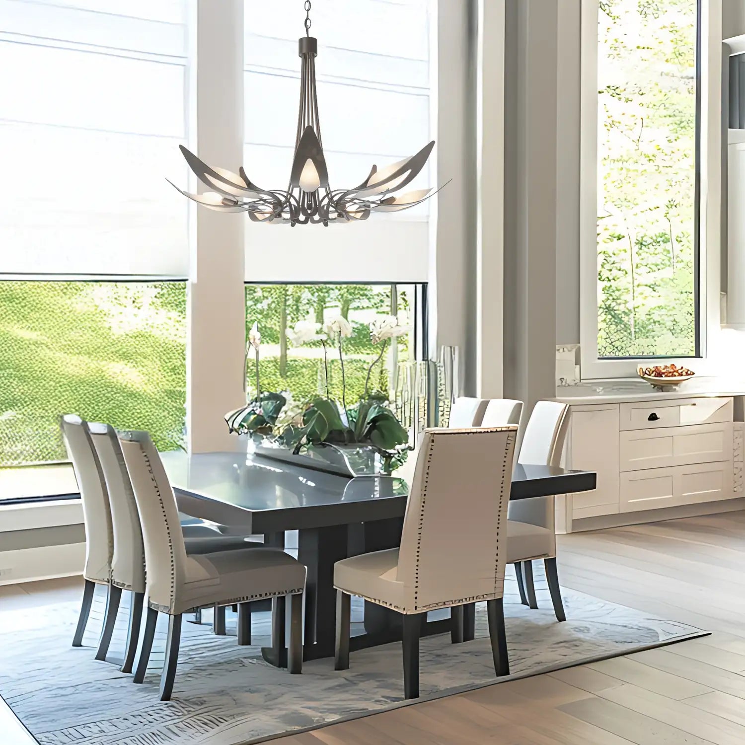 Hubbardton Forge, Parasol Chandelier, CHANDELIER LIGHT