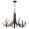 Hubbardton Forge, Caribou Chandelier, CHANDELIER LIGHT