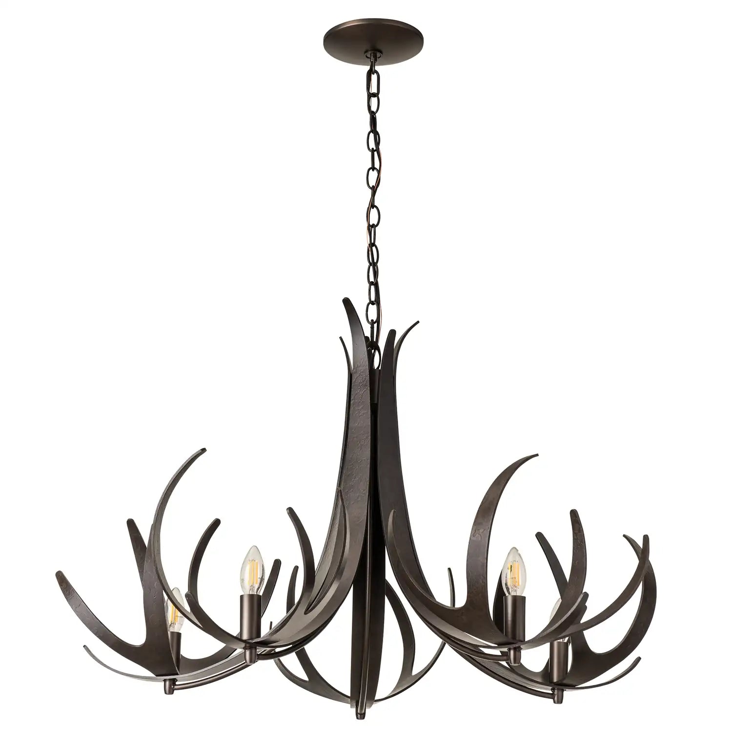 Hubbardton Forge, Caribou Chandelier, CHANDELIER LIGHT