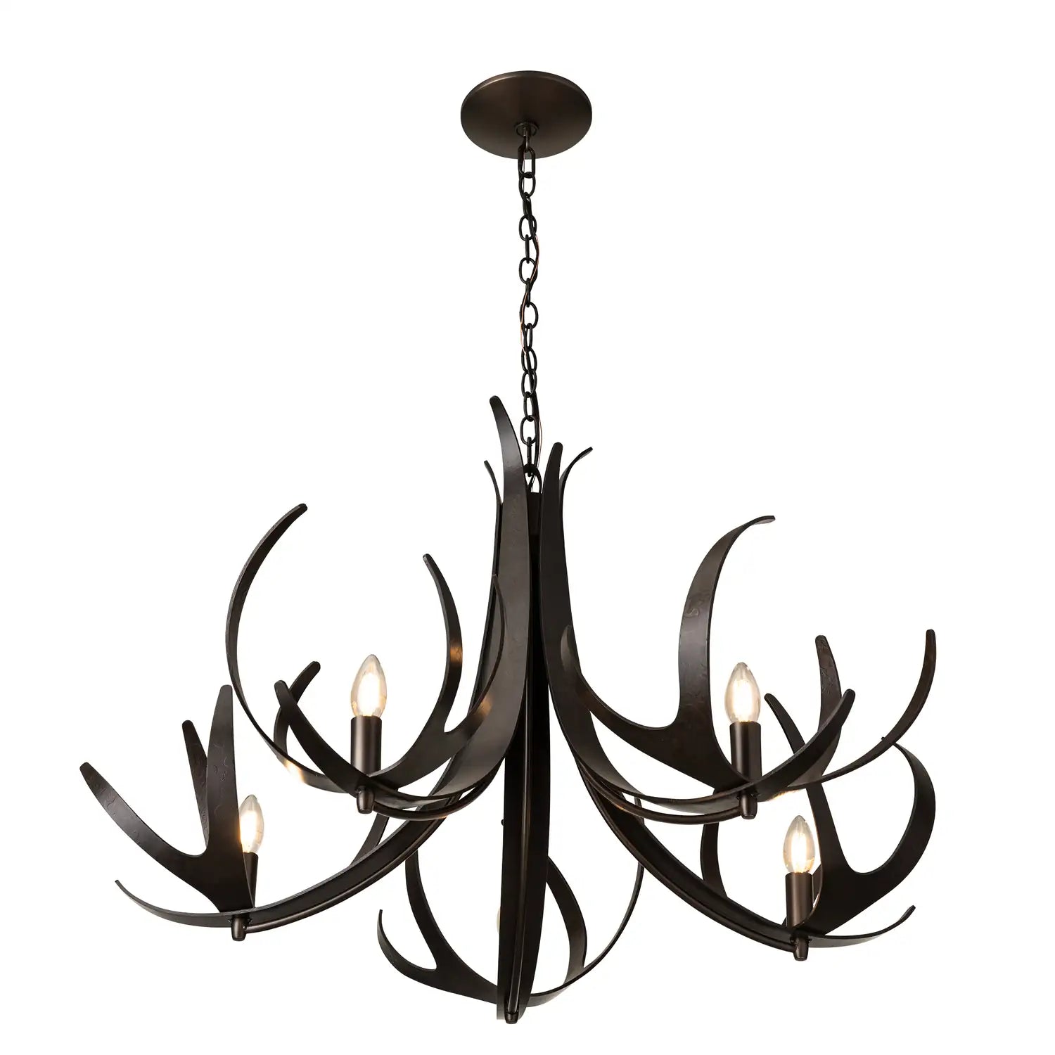 Hubbardton Forge, Caribou Chandelier, CHANDELIER LIGHT