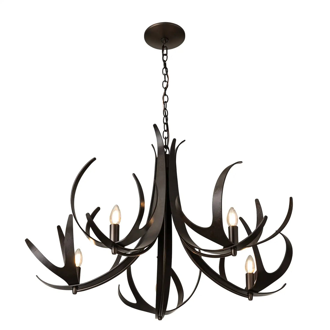 Hubbardton Forge, Caribou Chandelier, CHANDELIER LIGHT