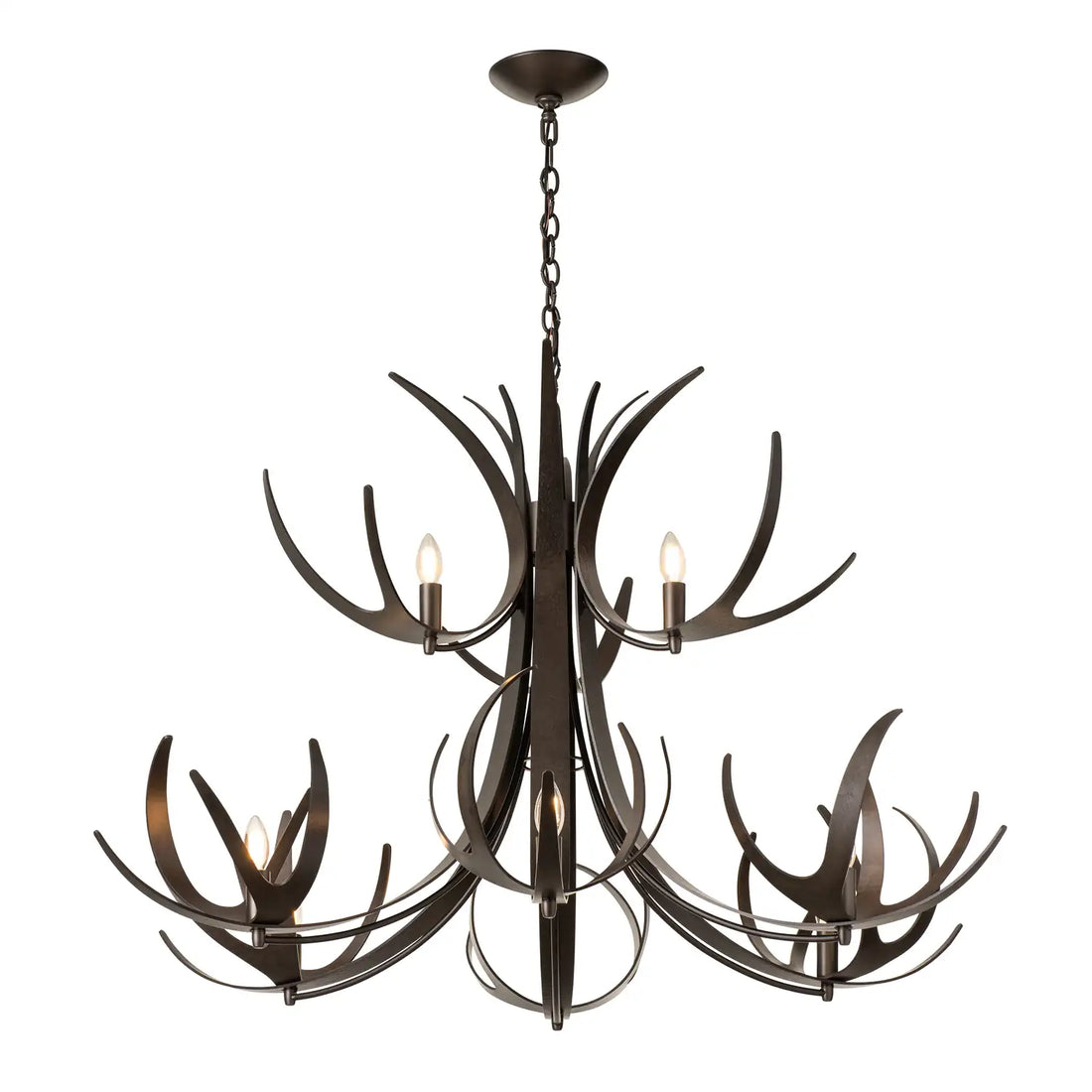 HUBBARDTON FORGE, CARIBOU TIERED CHANDELIER, CHANDELIER LIGHT