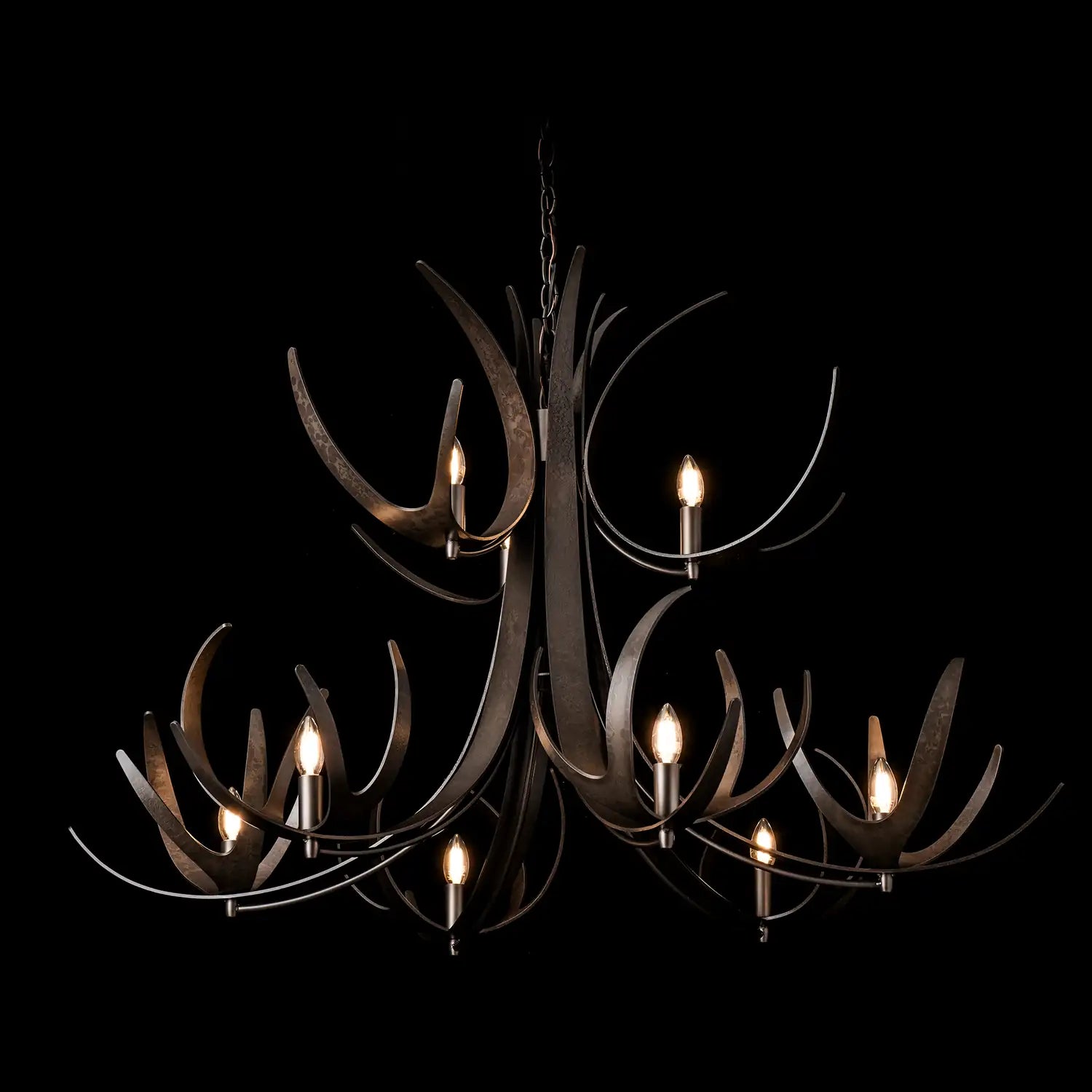 Hubbardton Forge, Caribou Tiered Chandelier, CHANDELIER LIGHT