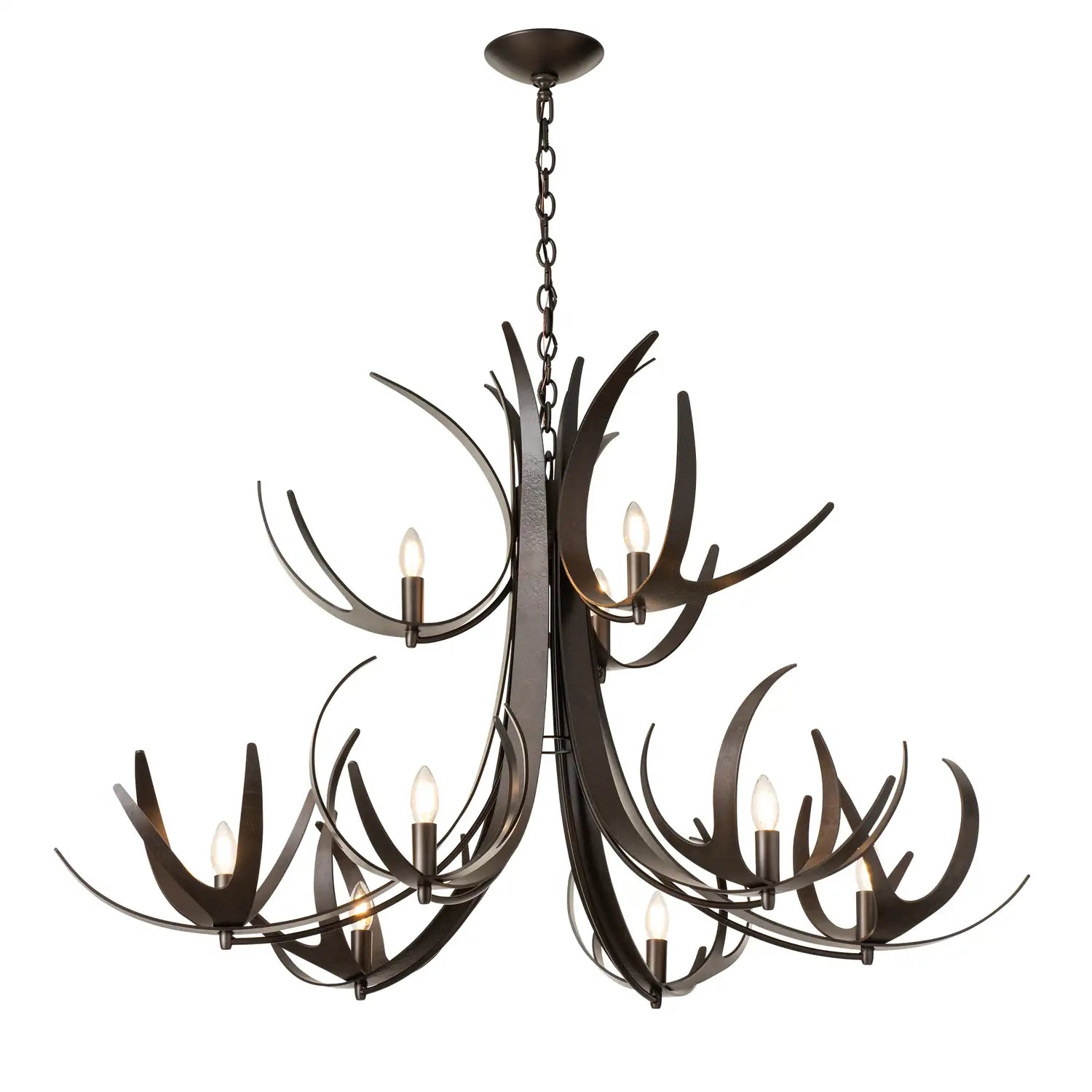 Hubbardton Forge, Caribou Tiered Chandelier, CHANDELIER LIGHT