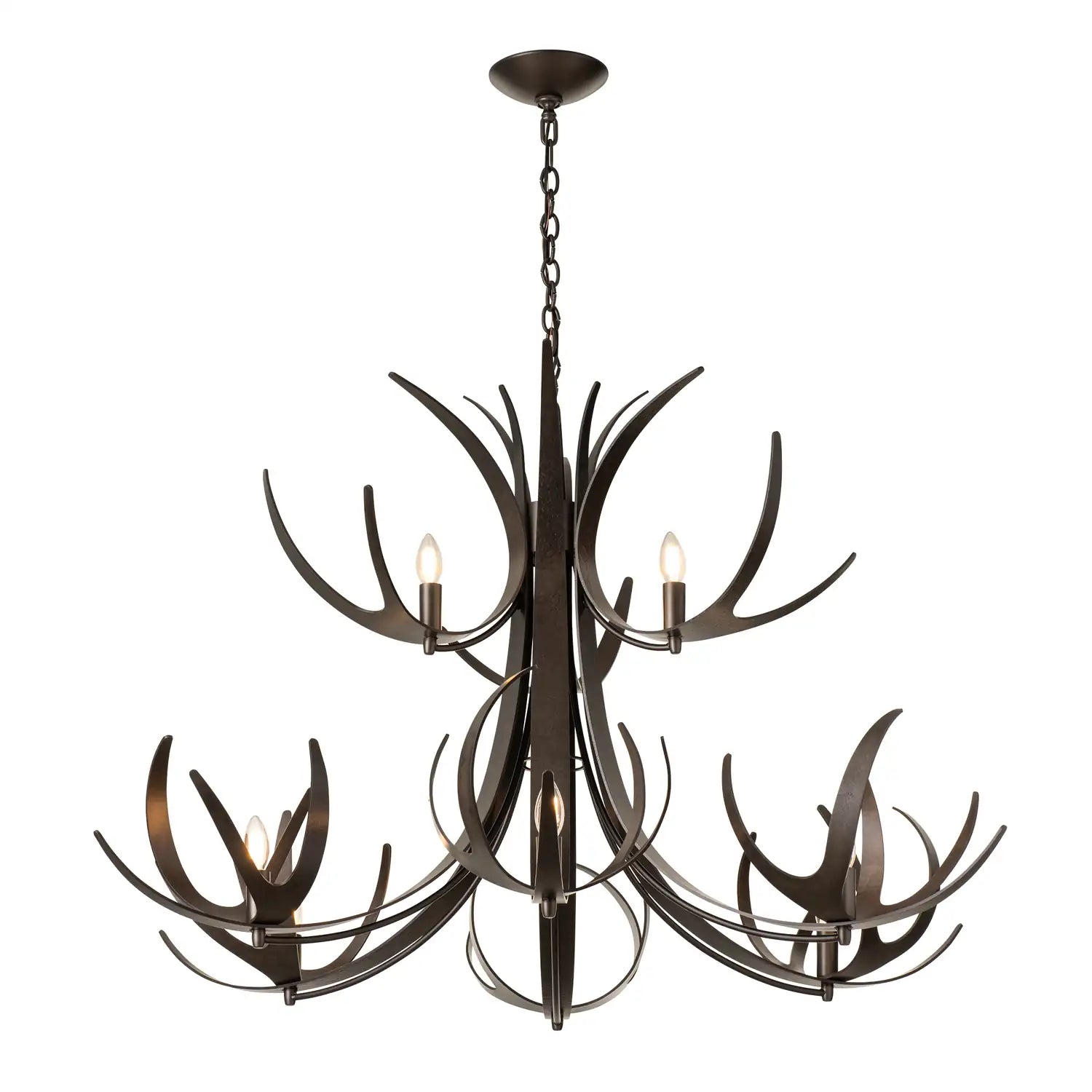 Hubbardton Forge, Caribou Tiered Chandelier, CHANDELIER LIGHT