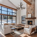Hubbardton Forge, Caribou Tiered Chandelier, CHANDELIER LIGHT