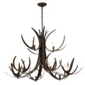 Hubbardton Forge, Caribou Tiered Chandelier, CHANDELIER LIGHT