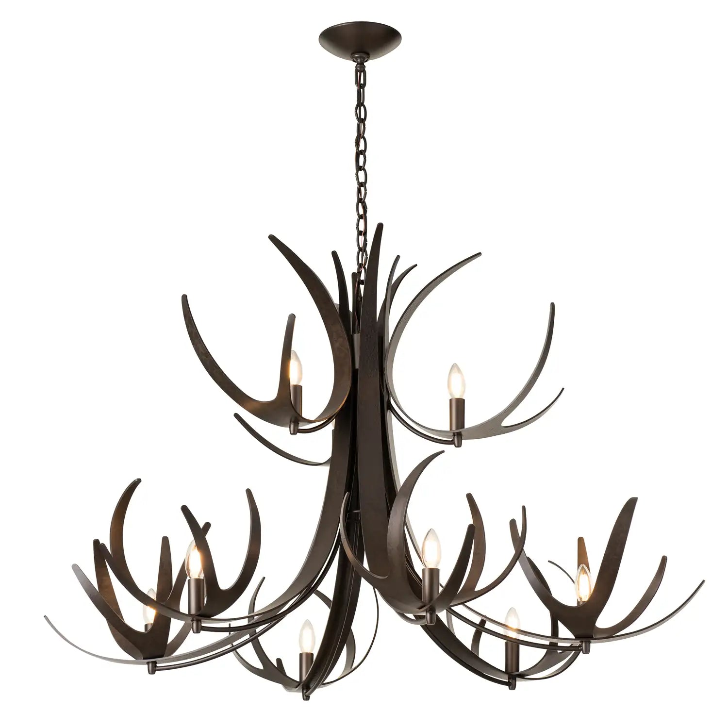 Hubbardton Forge, Caribou Tiered Chandelier, CHANDELIER LIGHT