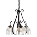 Hubbardton Forge, Sweeping Taper 3 Arm Chandelier, CHANDELIER LIGHT