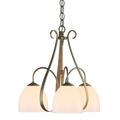 Hubbardton Forge, Sweeping Taper 3 Arm Chandelier, CHANDELIER LIGHT