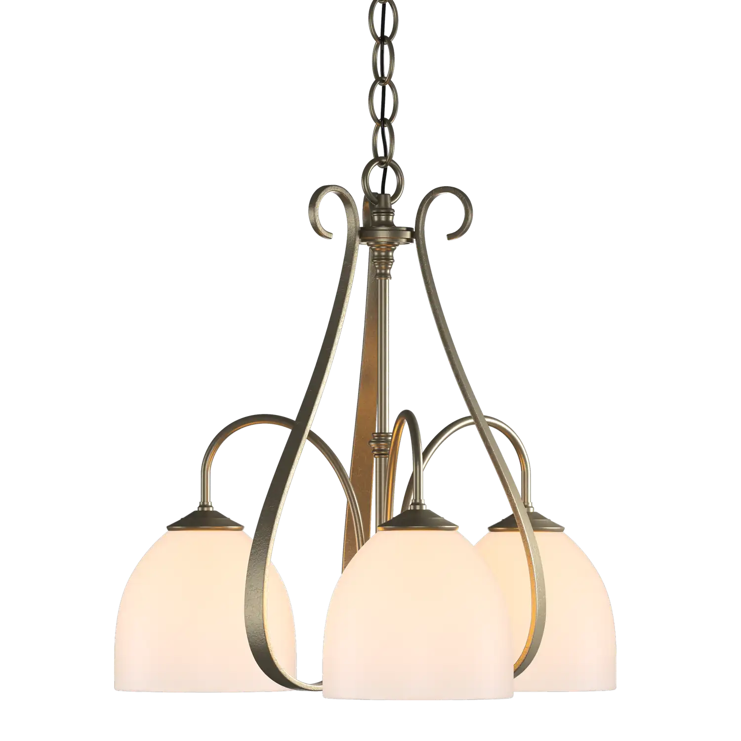 Hubbardton Forge, Sweeping Taper 3 Arm Chandelier, CHANDELIER LIGHT
