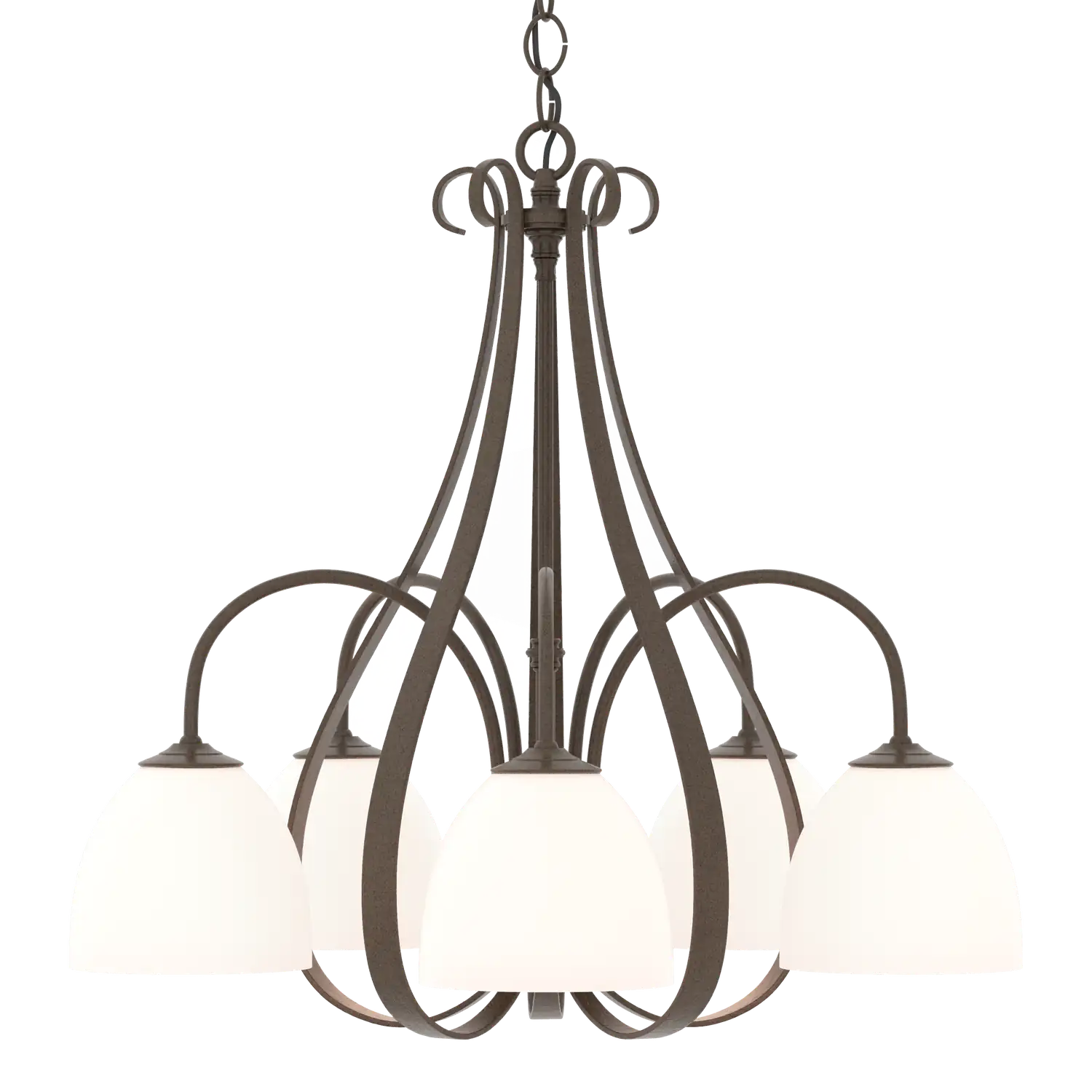 Hubbardton Forge, Sweeping Taper 5 Arm Chandelier, CHANDELIER LIGHT