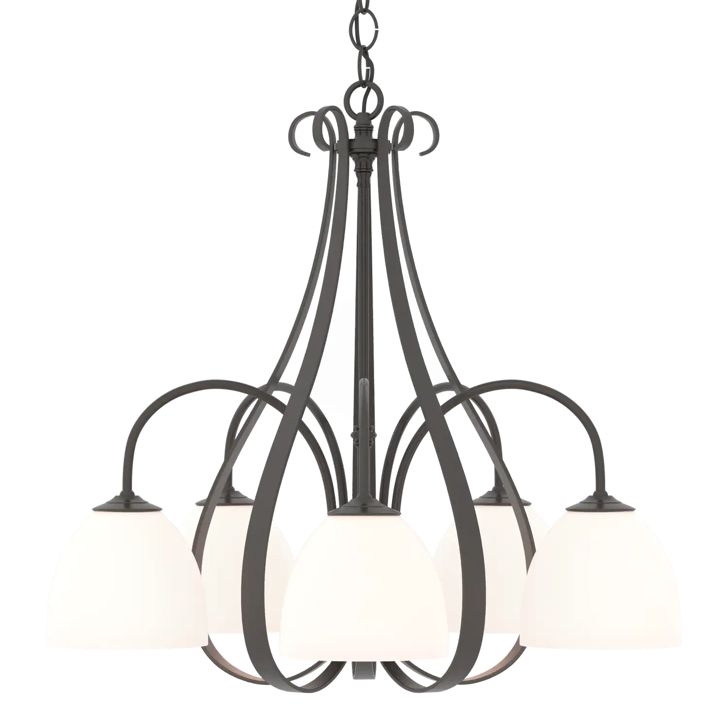 Hubbardton Forge, Sweeping Taper 5 Arm Chandelier, CHANDELIER LIGHT
