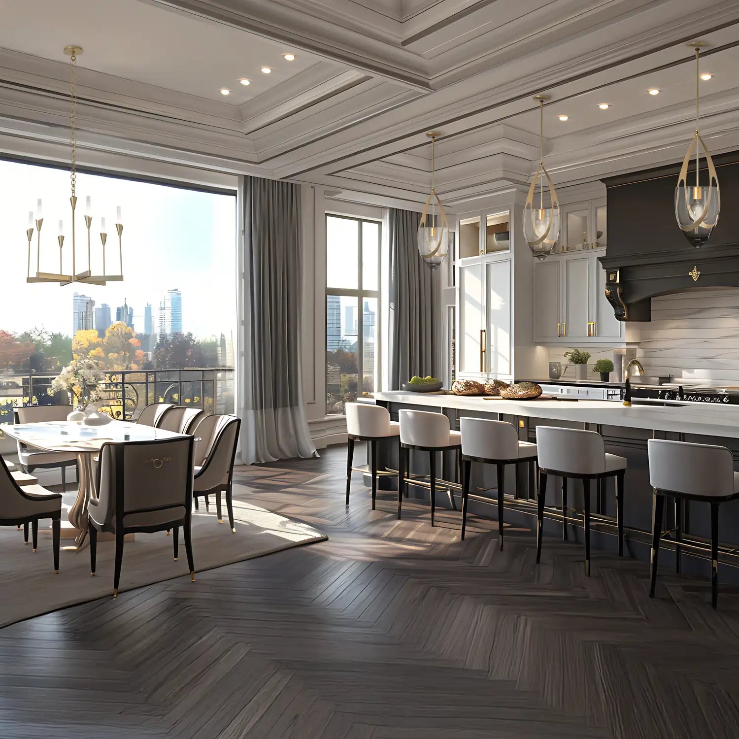 Hubbardton Forge, Lilium Chandelier, CHANDELIER LIGHT