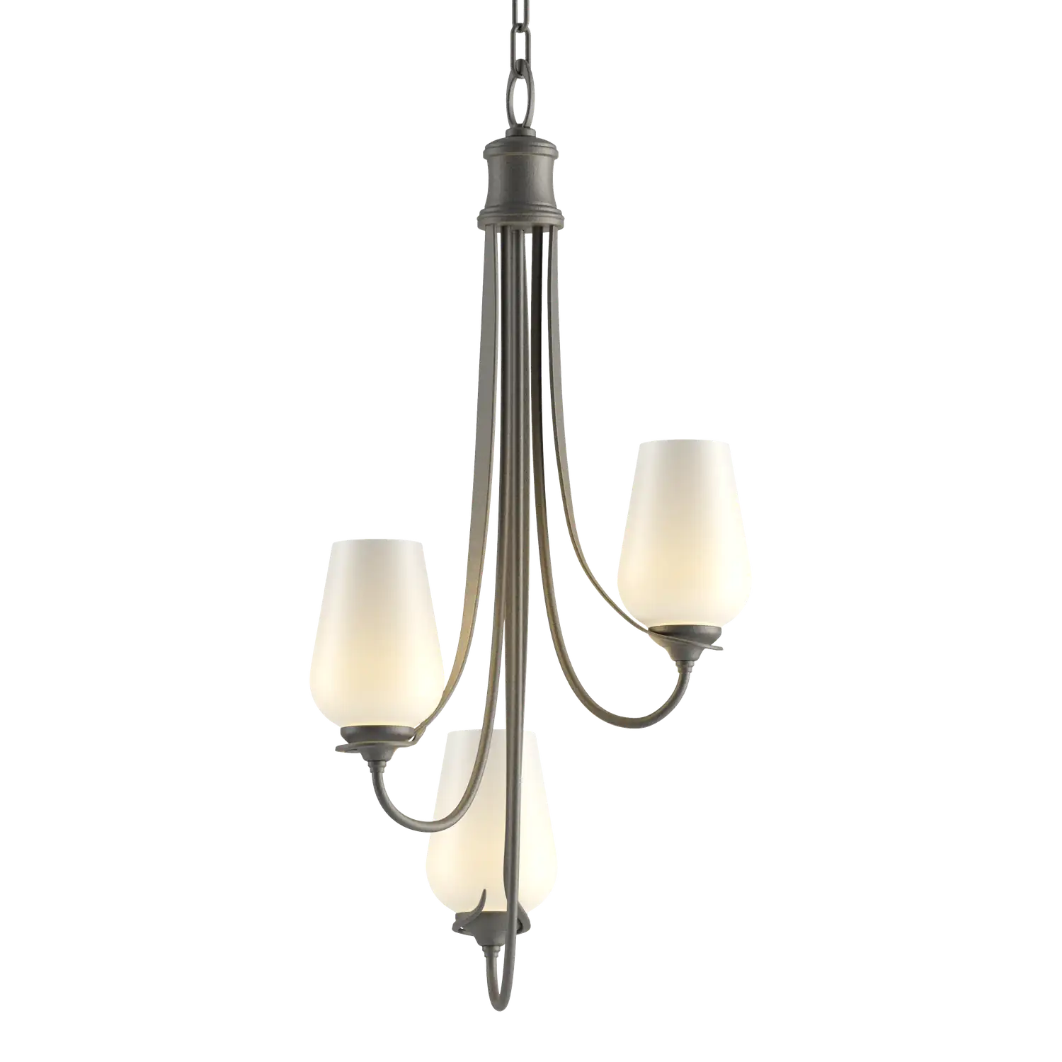 Hubbardton Forge, Flora 3 Arm Chandelier, CHANDELIER LIGHT