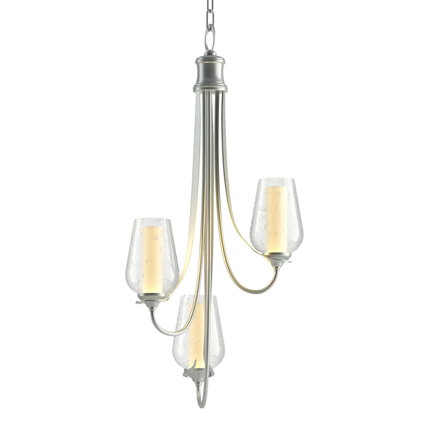 Hubbardton Forge, Flora 3 Arm Chandelier, CHANDELIER LIGHT