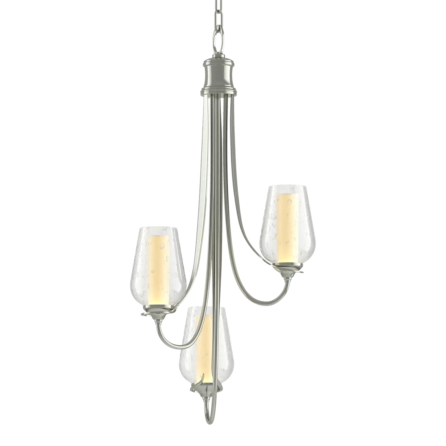 Hubbardton Forge, Flora 3 Arm Chandelier, CHANDELIER LIGHT
