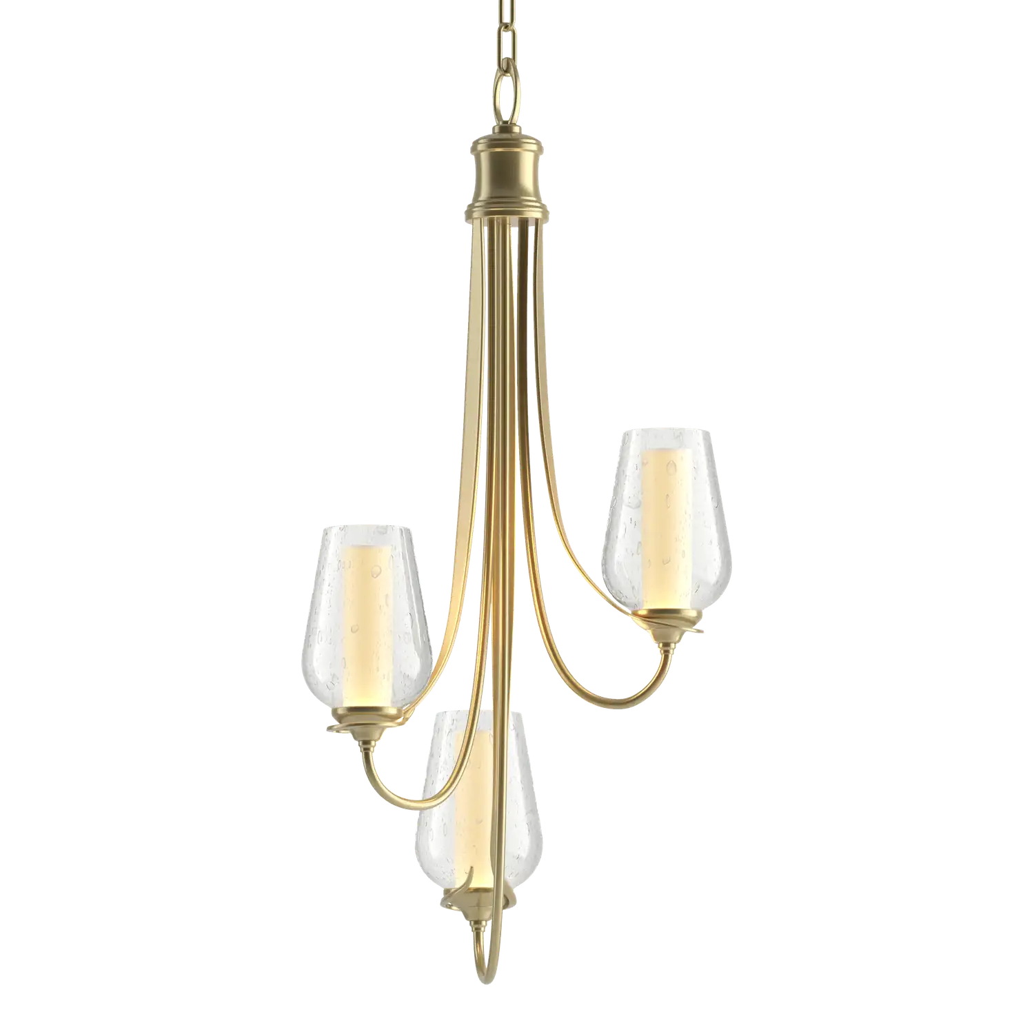 Hubbardton Forge, Flora 3 Arm Chandelier, CHANDELIER LIGHT