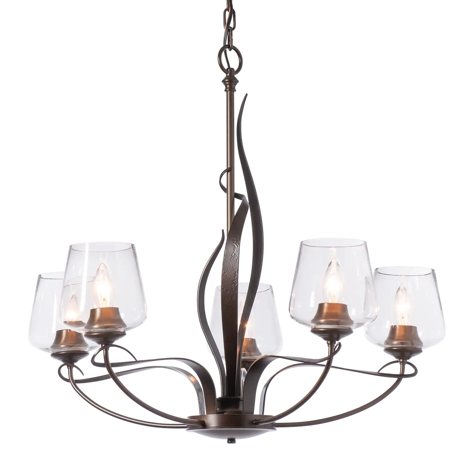 Hubbardton Forge, Flora 5 Arm Chandelier, CHANDELIER LIGHT