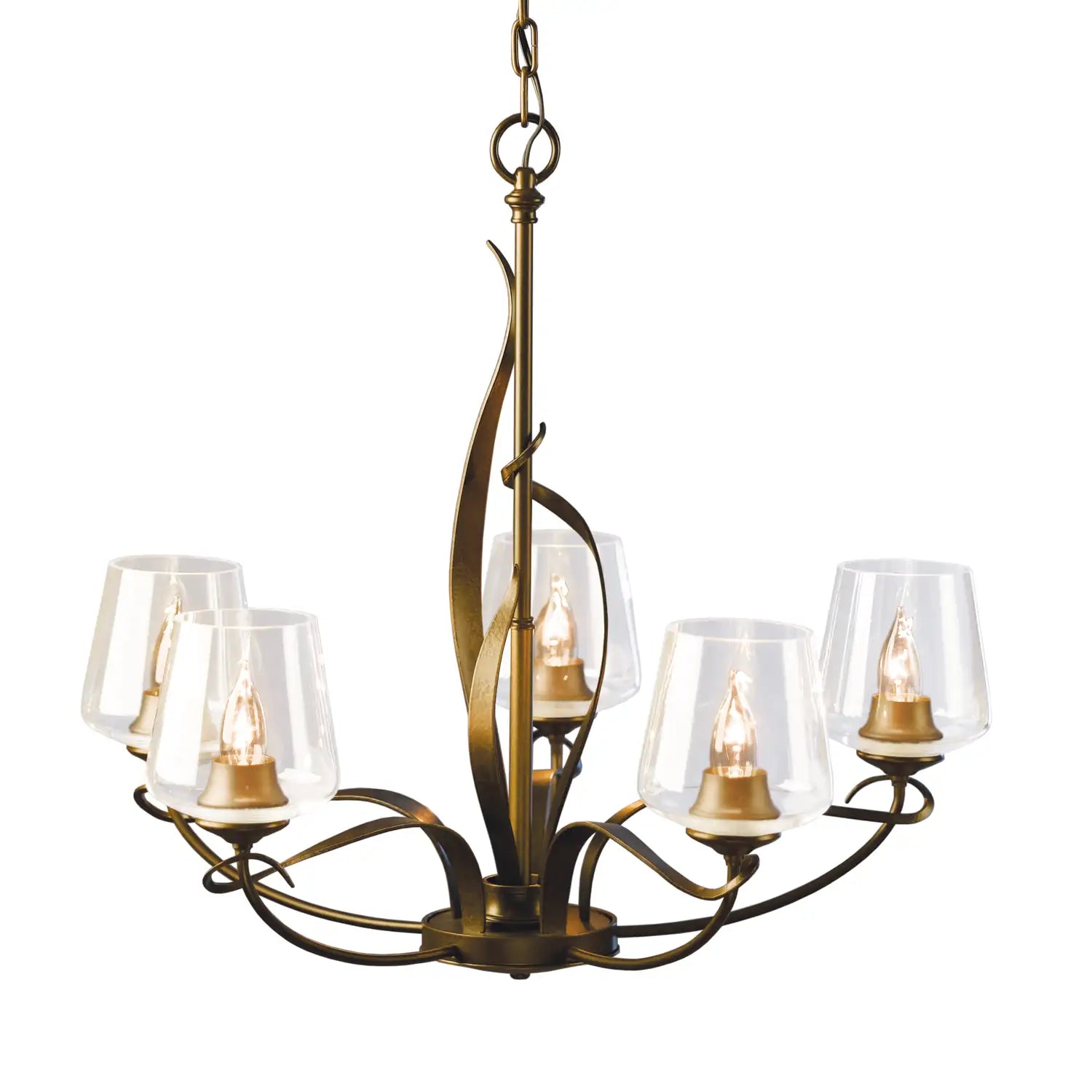 Hubbardton Forge, Flora 5 Arm Chandelier, CHANDELIER LIGHT