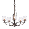 Hubbardton Forge, Flora 5 Arm Chandelier, CHANDELIER LIGHT