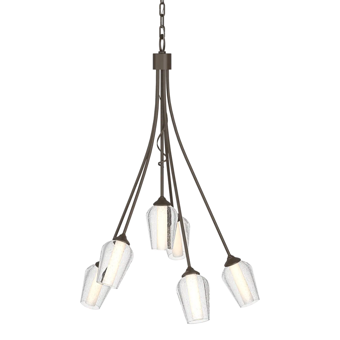 HUBBARDTON FORGE, FLORA 6 ARM CHANDELIER, CHANDELIER LIGHT