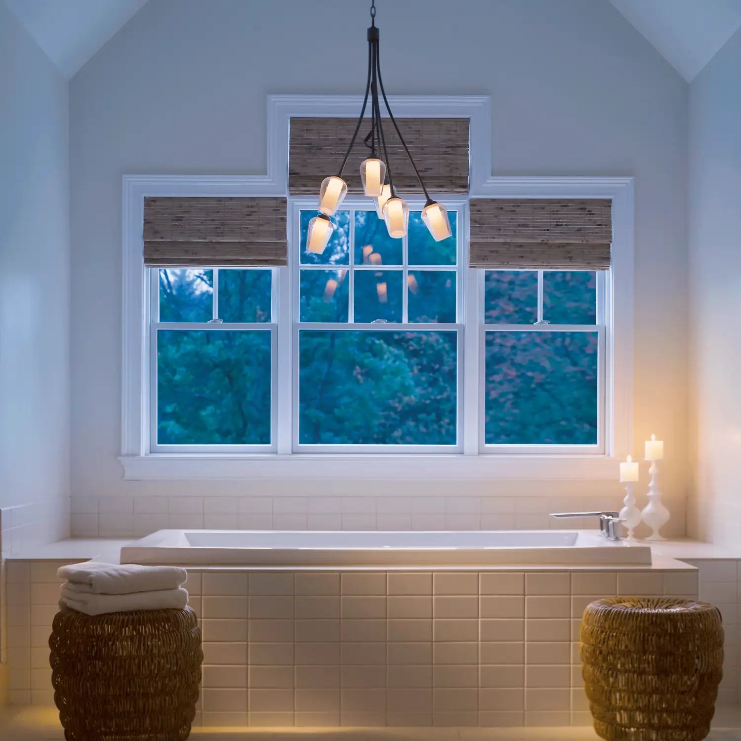 Hubbardton Forge, Flora 6 Arm Chandelier, CHANDELIER LIGHT