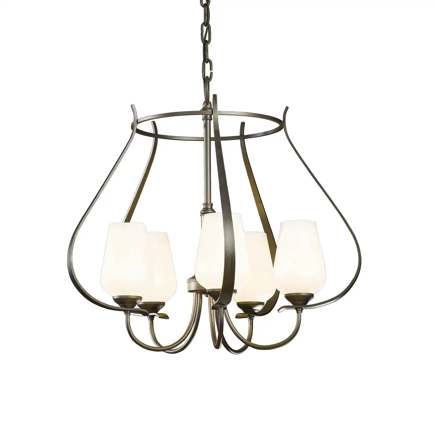 Hubbardton Forge, Flora 5 Arm Chandelier, CHANDELIER LIGHT