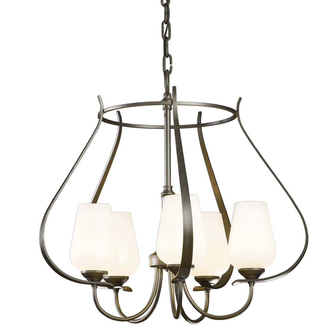 Hubbardton Forge, Flora 5 Arm Chandelier, CHANDELIER LIGHT