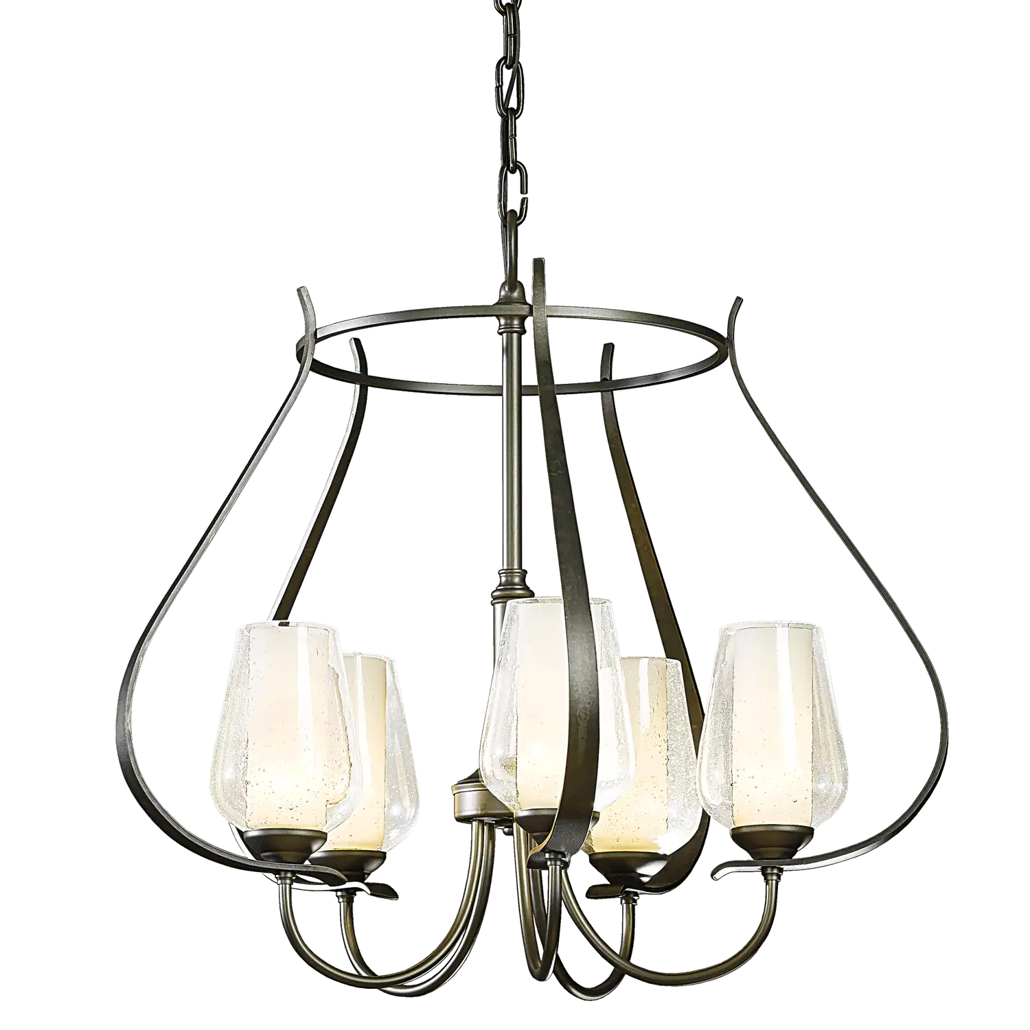 Hubbardton Forge, Flora 5 Arm Chandelier, CHANDELIER LIGHT