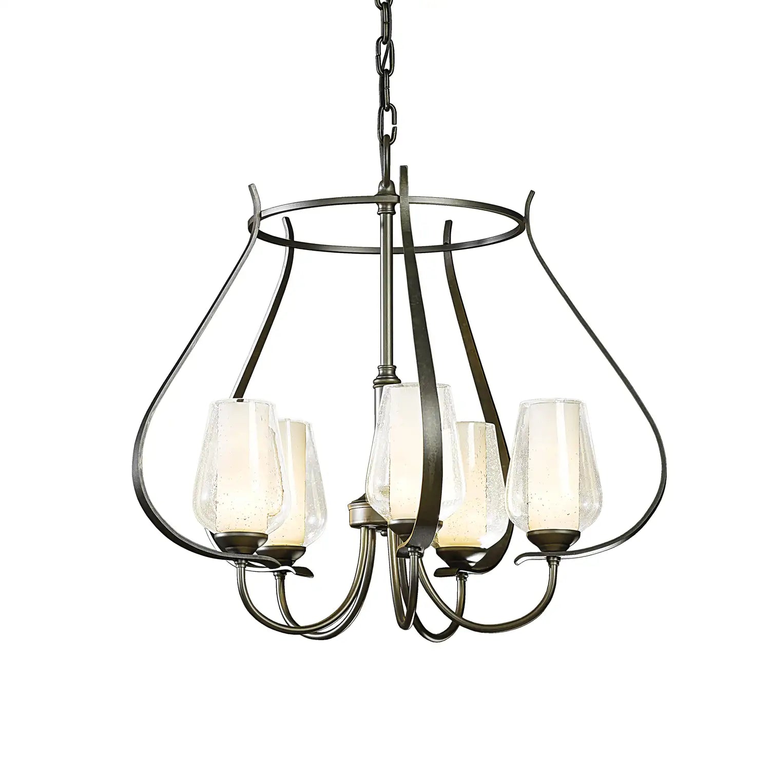 Hubbardton Forge, Flora 5 Arm Chandelier, CHANDELIER LIGHT