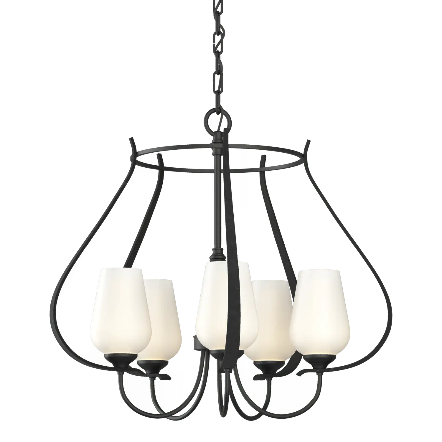 Hubbardton Forge, Flora 5 Arm Chandelier, CHANDELIER LIGHT