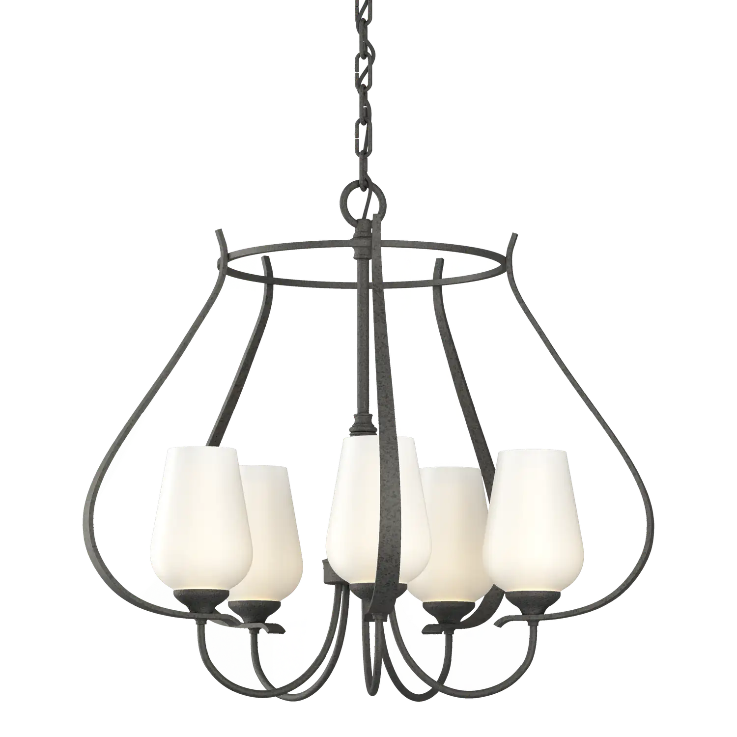 Hubbardton Forge, Flora 5 Arm Chandelier, CHANDELIER LIGHT