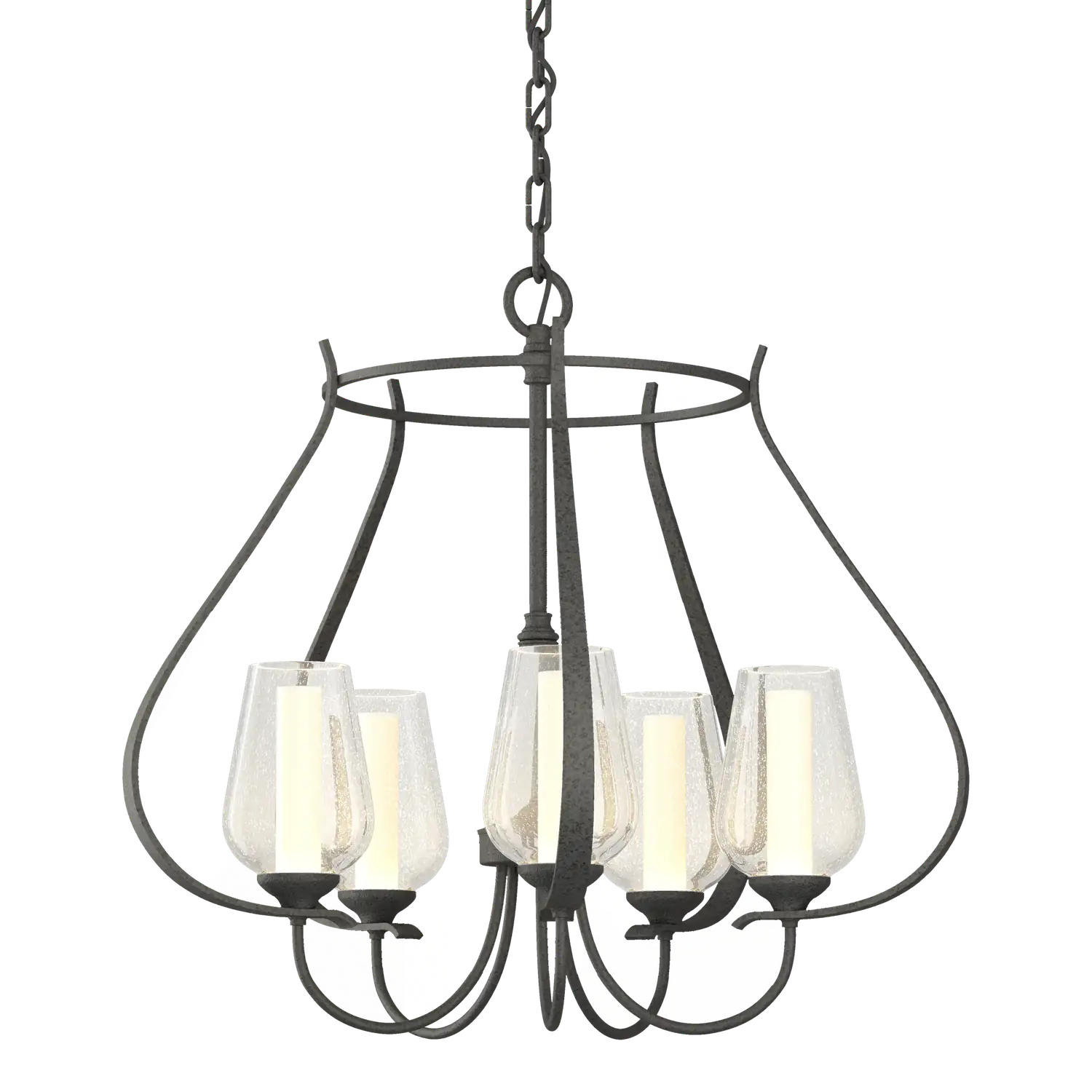Hubbardton Forge, Flora 5 Arm Chandelier, CHANDELIER LIGHT