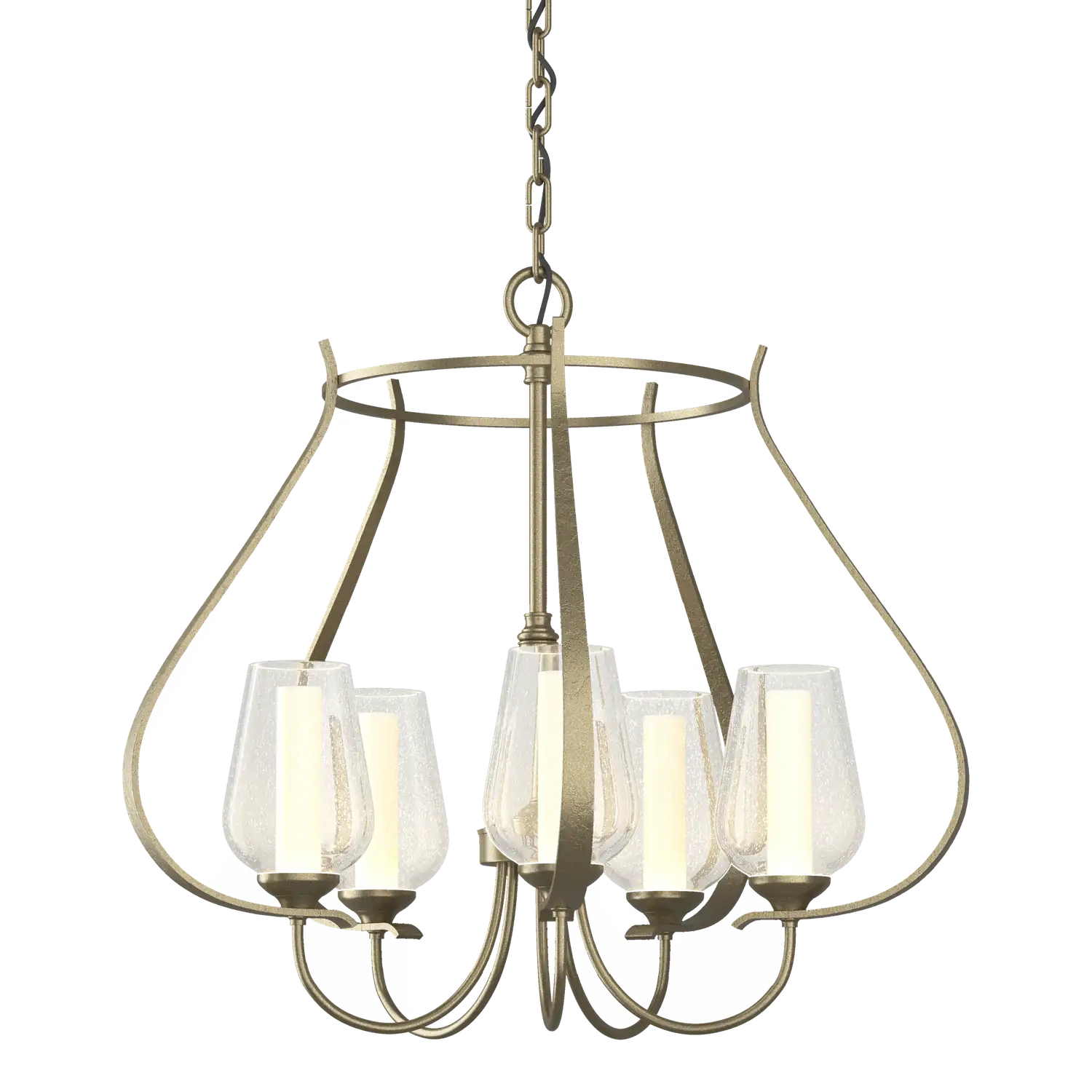 Hubbardton Forge, Flora 5 Arm Chandelier, CHANDELIER LIGHT
