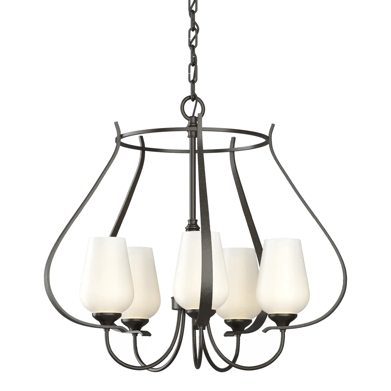 Hubbardton Forge, Flora 5 Arm Chandelier, CHANDELIER LIGHT