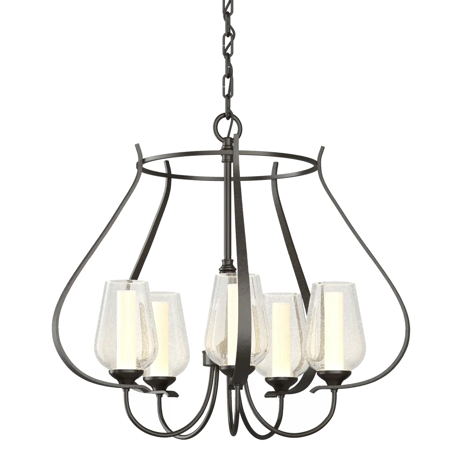 Hubbardton Forge, Flora 5 Arm Chandelier, CHANDELIER LIGHT