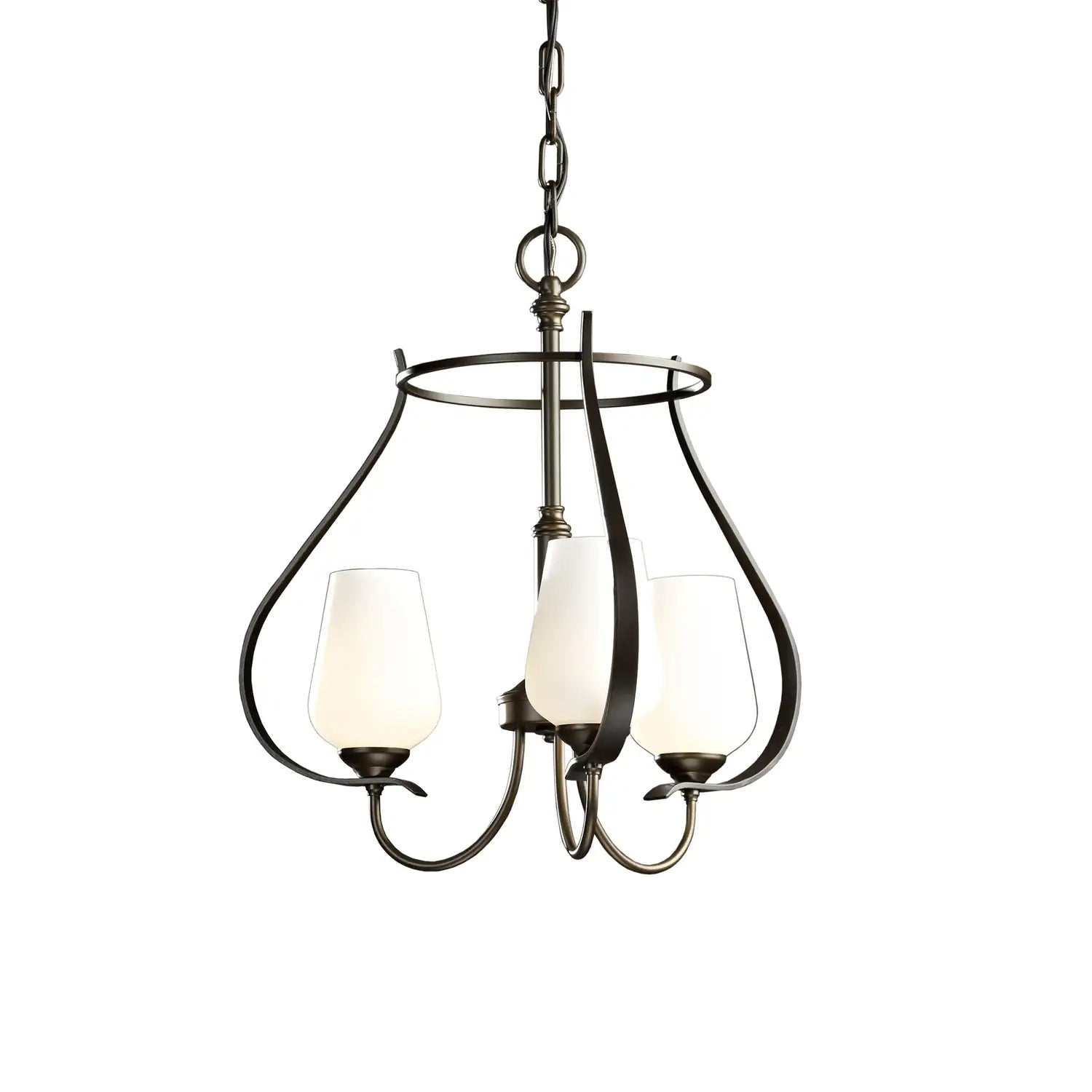 Hubbardton Forge, Flora 3 Arm Chandelier, CHANDELIER LIGHT