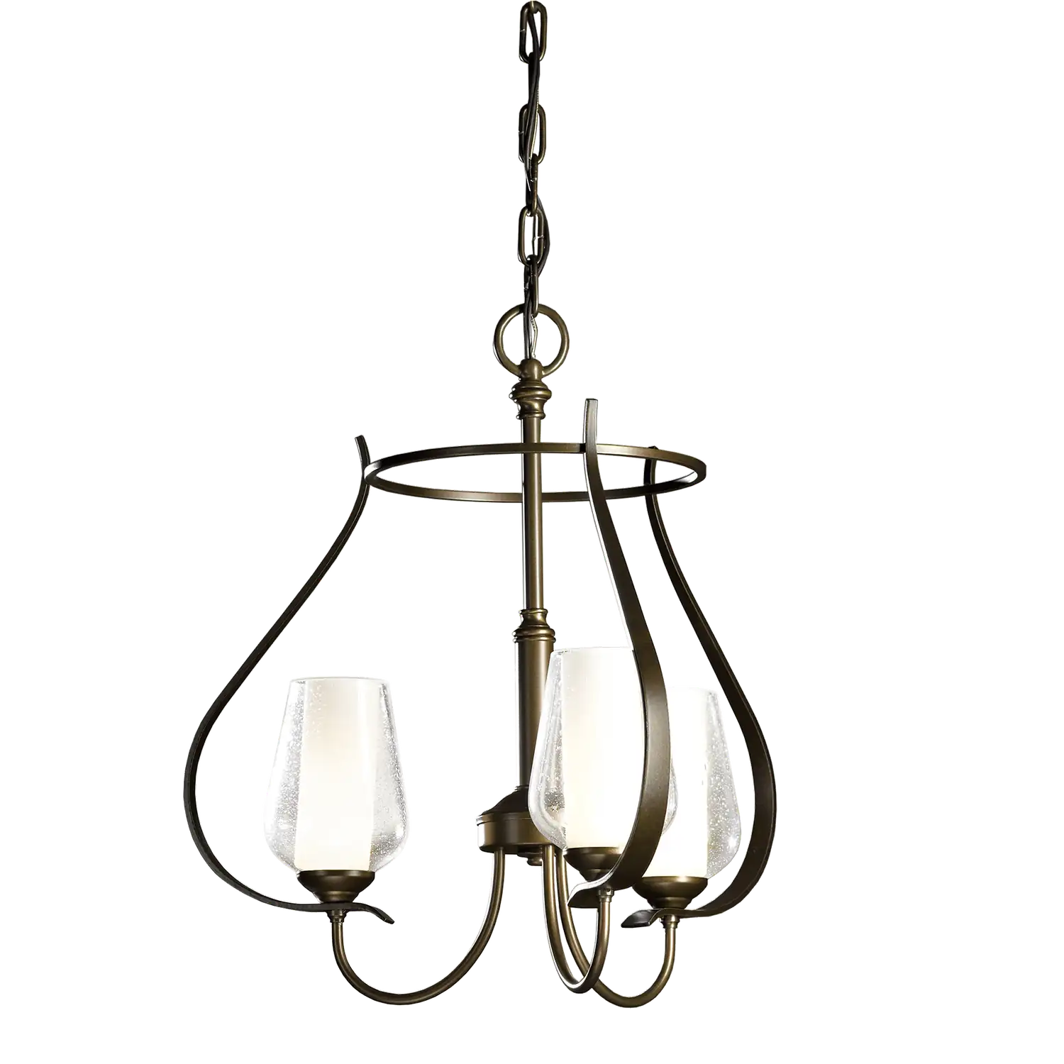 Hubbardton Forge, Flora 3 Arm Chandelier, CHANDELIER LIGHT